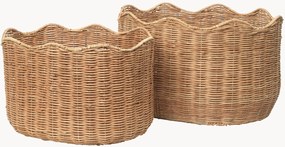 Handgeweven rotan manden Lola, 2-delig