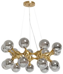 Kare Design Atomic Balls Hanglamp Glazen Bollen Goud