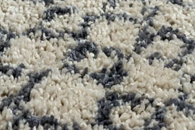 Tapijt BERBER AGADIR G0522 ROND crème / grijskleuringrand ,  Barber , marokkaanse shaggy