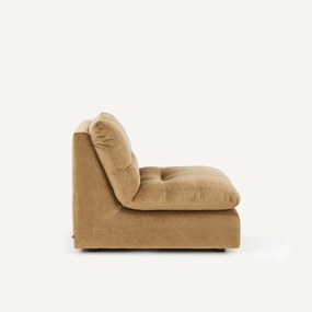 Modulaire fauteuil in linnen fluweel, GIULIANO