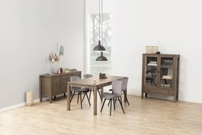 stoel BALTEA velours donkergrijs /poten zwart - modern voor woonkamer / eetkamer