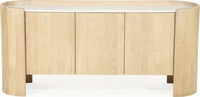 Eleonora Don Dressoir Eiken Met Wit Marmer - 165x45x75cm.