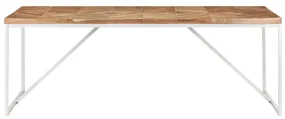 vidaXL Eettafel 200x90x76 cm massief acaciahout en mangohout