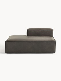 Leren chaise longue module Lennon