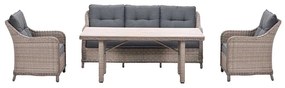 Garden Impressions Nova lounge dining set 4-delig stoel-bank - mystic grey