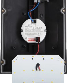 Moderne buiten wandlamp donkergrijs incl. LED IP65 met bewegingssensor - Marek