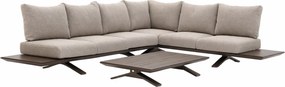Stockholm hoek loungeset 3 delig Bronze | Pebble desert bouclé SUNS