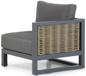 Hoek loungeset  Aluminium/wicker Grijs 4 personen Santika Furniture Santika