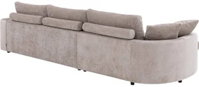 Goossens Excellent Bank Lotte bruin, stof, 2,5-zits, stijlvol landelijk