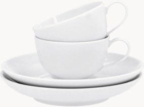Handgemaakte porseleinen espressokopjes Urbino met schoteltjes, 2-delig