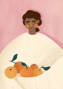 Ilustratie The Woman With the Oranges, Bea Muller