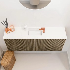 Mondiaz Joya 100cm toiletmeubel dusk met wastafel faye midden 1 kraangat talc