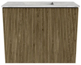 Mondiaz Joya DLux 50cm toiletmeubel dusk met wastafel faye links zonder kraangat glace
