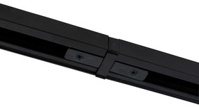 Modern railsysteem met 4 spots zwart 1-fase  - Iconic Yade