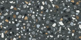 Jabo Crisp XL Grafite terrazzo vloertegel 60x120cm gerectificeerd