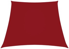 vidaXL Zonnescherm trapezium 3/4x3 m oxford stof rood