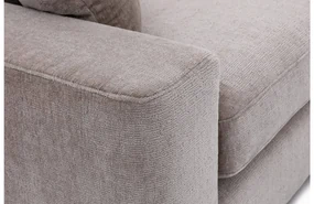 Goossens Excellent Bank Lotte bruin, stof, 2,5-zits, stijlvol landelijk