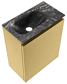 Mondiaz Ture DLux toiletmeubel 40cm oro met wastafel lava links zonder kraangat