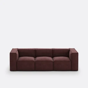 Modulaire zetel, 3-zit, getextureerde stof, Seven