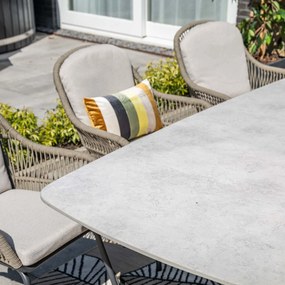 Garden Impressions Fiore tuintafel 220x100xH72 cm - donker grijs
