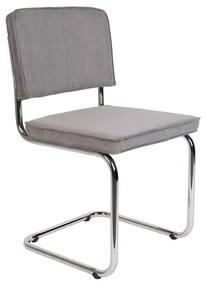 Zuiver Ridge Rib Eetkamerstoel Rib Retro Lichtgrijs