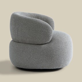 Draaibare Ronde Fauteuil Grijsbruin