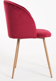 Set 4 Velt Fluwelen Stoelen