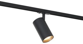 LED Modern railsysteem met 5 Spot / Opbouwspot / Plafondspots zwart 1-fase - Iconic Mark Modern rond Binnenverlichting Lamp