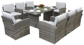 Monaco Premium 8 Garden Point tuinmeubelen grijs
