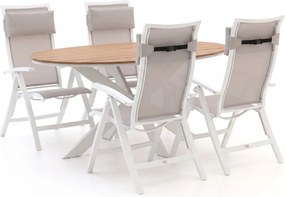 Diningset Bellagio | 4 personen | Tuinset polywood | 5-delig | Kees Smit Tuinmeubelen