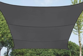 Practo Garden schaduwdoek - pe - vierkant - 360 op 360 cm - donkergrijs