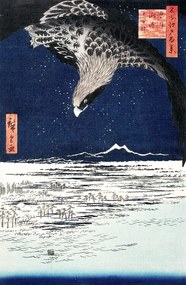 Kunstreproductie Japanese hawk (1857), Utagawa Hiroshige