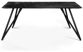 Eettafel Accaciahout Met Staal Zwart - 160 X 90cm.