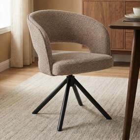 Eetkamerstoel Met Open Rugdetail Bruin