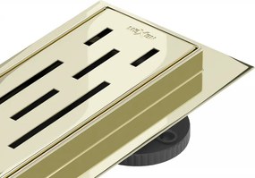 Mexen Flat M01 lineaire afvoer 90 cm, goud - 1520090-15