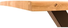Goossens Eettafel Blade, Boomstamblad 220 x 100 cm 5 cm dik