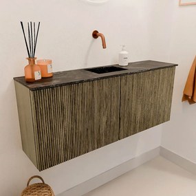 Mondiaz Joya DLux 100cm toiletmeubel dusk met wastafel faye midden zonder kraangat lava