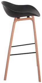 House of Rebels Barkruk - Romeo - 65 cm - Zwart - Hout - Set van 2 - House of Rebels