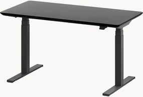 Handgemaakt zit-sta bureau Pro met eikenhouten blad, elektrisch in hoogte verstelbaar