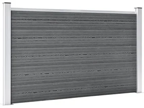 vidaXL Schutting 353x106 cm HKC grijs