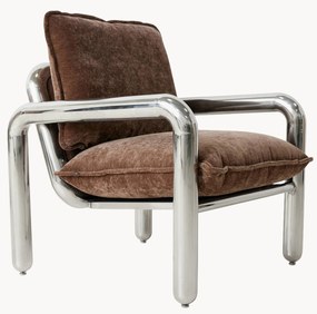Fluwelen loungefauteuil