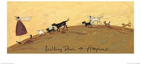 Kunstdruk Sam Toft - Walking Down to Happiness
