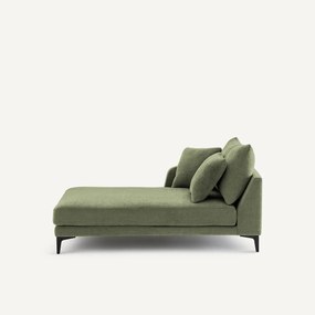 Longchair in polyester-katoen, MODERNISTE, ontwerp van Emmanuel Gallina