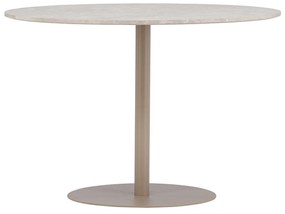 Ronde Eettafel Met Marmerlook - 110 X 110cm.