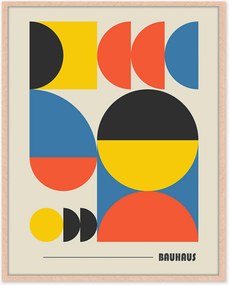 Ingelijste digitale print Typical Bauhaus
