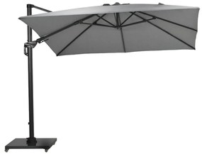 Garden Impressions Zweefparasol Hawaii Deluxe 300x300 - donker grijs - licht grijs
