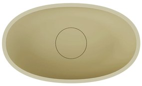 Riho Escala ovale waskom solid surface pebble grey