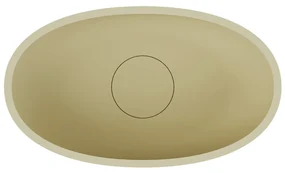 Riho Escala ovale waskom solid surface pebble grey