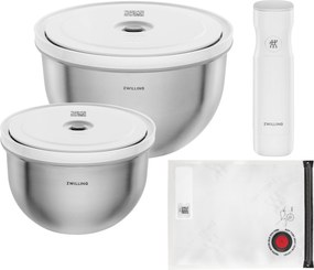 ZWILLING FRESH &amp; SAVE Bowls Vacuümkommen startset, roestvrijstaal - FRESH &amp; SAVE Bowls - ZWILLING