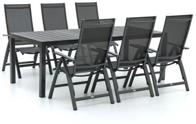 Bellagio Avenza/Fidenza 220cm dining tuinset 7-delig verstelbaar